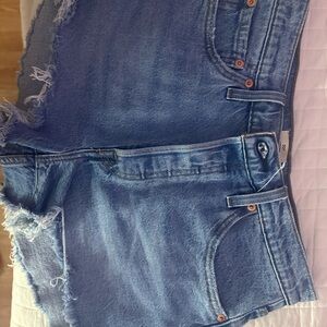 Levi's Women's Blue Denim Shorts